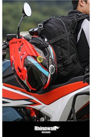 Resim Rhinowalk Mechanic X MJX2005BK 23L Su Geçirmez Molle Motorcu Sırt Çantası – Kask Tutucu 