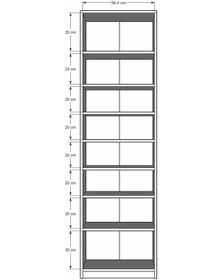 Resim Asratrend Retro Taş Kitaplık Asra Trend K-07 
