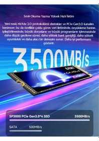 Resim Eaget 3500mbps Yüksek Hızlı M.2 2280 Nvme Ssd Pcle Gen3x4 Hızlı 