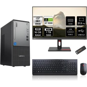 Resim Lenovo Thinkcentre Neo 50T Gen 5 Intel Core I7 13700 16GB 1tb SSD GT1030/4GB 21.5" Fhd Monitör Freedos Masaüstü Bilgisayar & Per4 USB Bellek 12UB000LTRMNT1308 