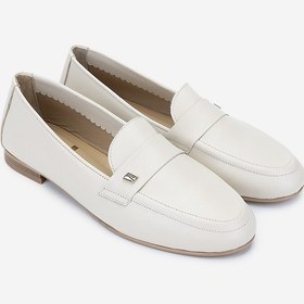 Resim Valmenti Kadın Hakiki Deri Bej Loafer Ayakkabı 35 2028 Bn Ayk Y25 Bej Dr Bej 