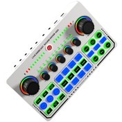 Resim Leezsing Canlı Yayın Ve Şarkı Söyleme İçin Otg Dijital Ses Kartı - Beyaz, Type-c Bağlantı, 6 Saat Pil Ömrü 