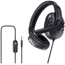 Resim Ovleng P3 3.5mm Oyuncu Kulaklığı Kulak Üstü Kulaklıklar E-spor Kulaklığı Mikrofonlu Ayarlanabilir Kafa Bandı Pc Dizüstü Masaüstü İçin 