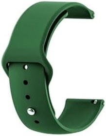 Resim Gpack General Mobile GM Watch Uyumlu Kordon, Mat Klasik Silikon, Koyu Yeşil 