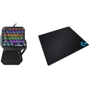 Resim Rampage KB-R77 Palm Mekanik Rgb Aydınlatmalı Blue Switch 36 Tuş Gaming Klavye+Logitech Kaymaz Tabanlı Oyuncu Mouse Pad Set 