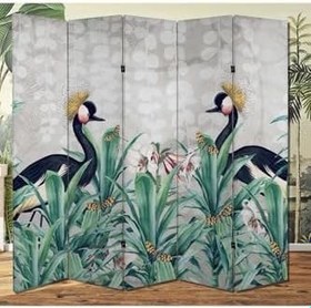 Resim Tavus Kuşları ve Kelebekler Temalı Özel Tasarım Paravan Room Divider TYBParavan-1016100408889, 180 x 180 