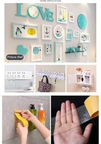 Resim Halı Kaydırmaz Bant Çift Taraflı Dokuma Teknoloji Süper Güçlü Çerçeve Taşıyıcı Bant 5 Metre 