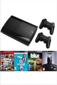 Resim Sony Playstation 3 Süper Slim 500 Gb + 2 Kablosuz Kol + 55 Dijital Oyun 