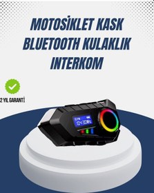 Resim Universal Kablosuz Bluetooth İnterkom Ip65 Suya Dayanıklı 40mm Hd Ses Ve 40 Saat Pil 