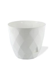 Resim Omnipazar Krs-450 Yakamoz Tabaklı Plastik Saksı Takımı 0.3 Litre No 0 Beyaz 