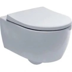 Resim VitrA Geberit 501.659.00.1 Icon Rimfree Soft Slim Asma Klozet ve Kapak Takımı, Beyaz 