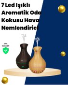Resim shopwave USB Şarjlı 7 Renk LED Işıklı Sessiz Çalışan Mini Hava Nemlendirici 