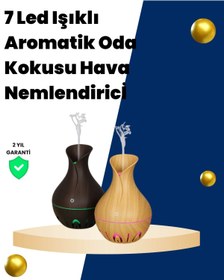 Resim shopwave USB Şarjlı 7 Renk LED Işıklı Sessiz Çalışan Mini Hava Nemlendirici 