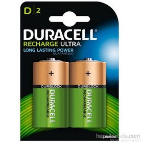 Resim Duracell Şarj Edilebilir D Büyük Boy Pil 2'li Paket 