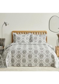 Resim Karaca Home Neos Gri Çift Kişilik Yatak Örtüsü Takımı Gri 