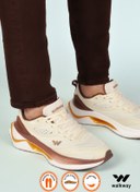 Resim WALKWAY Bej Fileli Hafif Esnek Memory Foam Erkek Spor Ayakkabı Tirispol M 