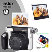 Resim Instax Wide 300 Siyah Fotoğraf Makinesi - 20'li Film ve Wide Pleksi Çerçeve Fujifilm