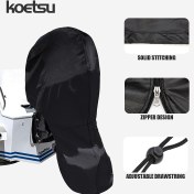 Resim KOETSU 420D Oxford Kumaş Outboard Motor Kılıfı - Siyah, Ayarlanabilir Çekme, Fermuar Tasarımı, Tek Katlı Dikiş için Tekne ve Yat Motorları, Deniz Motoru Kılıfı|Güvenli Uygun Kılıf|Dayanıklı Kumaş Kılıf, Tekne Motoru Kılıfı 