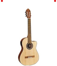 Resim markentegra Elektro Klasik Gitar - Cutaway, 4/4 Boyut, Doğal Mat 