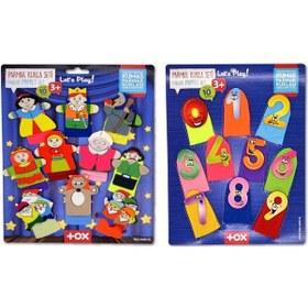 Resim 2 Set - 20 Parça Masal Kahramanları Ve Rakamlar Parmak Kukla T064 T225 