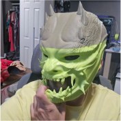 Resim Büyük Demon Oni Maskesi – Özgün Tasarım 3D Baskı 