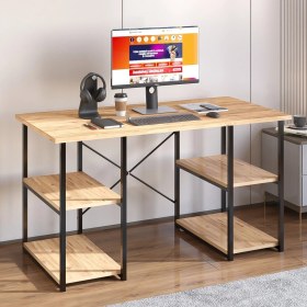 Resim Güzelkan Madeni Eşya 4 Raflı Çalışma Masası Çam 60X120 