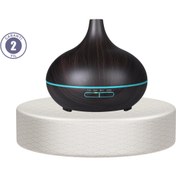 Resim Clevora 550 ml Ultrasonik Uçucu Yağ Difüzörü 7 Renk LED Işıklı ve Zaman Ayarlı 