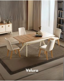 Resim Silva Yemek Odası Takımı Yemek Masası + 4 Adet Sandalye Beyaz 