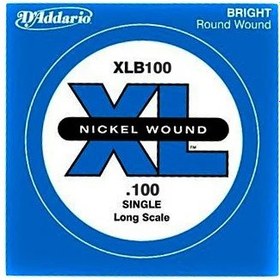 Resim D'addario XLB035 Nickel Wound Long Scale Tek Bas Gitar Teli (.035) 
