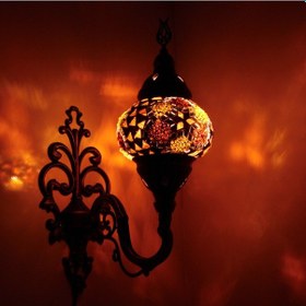 Resim Dekoratif MOZAİK APLİK DUVAR LAMBASI 