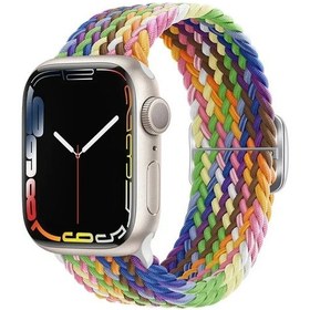 Resim iOs Uyumlu İçin Naylon Kayış İzle Ultra 2 Bant 49mm 40mm 44mm 41mm 38 45mm Elastik 08 Camouflage Color 42mm 44mm 45mm 49mm 
