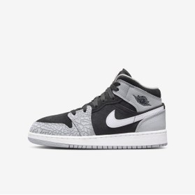 Resim Nike Air Jordan 1 Mid "elephant Print" Kadın Spor Ayakkabı 