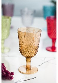 Resim Akrilik Renkli 6'lı Kadeh & Su Meşrubat Kahve Yanı Bardağı 450 Ml Cam Değildir Çok Renkli 