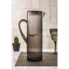 Resim Braventa Collection Ews Arkilik Barok 1,5 Lt Füme Sürahi (Buzdolabı Kapak Rafına Sığar) 
