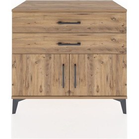 Resim Hyperion Şifonyer 2 Çekmeceli 2 Kapaklı 88x44x80 Çam-çam Çam 