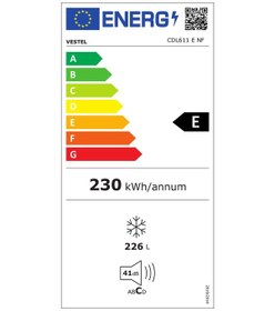 Resim Vestel CDL611 E NF Çekmeceli Dikey Derin Dondurucu 