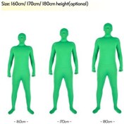 Resim Pazly Yeşil Ekran Kostümü - 170cm Unisex Tam Vücut Kostümü İçin Fotoğraf Ve Video Çekimler 