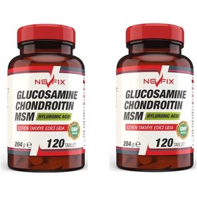 Resim Nevfix Glucosamine Chondroitin Msm 120 Tablet X 2 Kutu 240 Tablet 