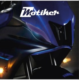Resim Yamaha Yzf-r7 Far Sticker Far Folyo Renkli Lacivert 