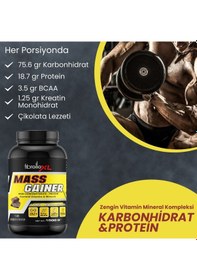 Resim Fibrelle Mass Gainer Çikolata Aromalı 1500 G Karbonhidrat Tozu Çikolata 