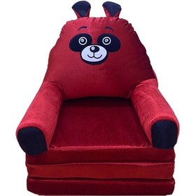 Resim Katlanabilir Bebek-Çocuk Koltuğu Sandalye Portatif Yatak Puf (542016006) Kırmızı 