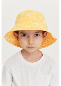 Resim Benitto Kids Erkek Çocuk Desenli Bucket Şapka 7007-sarı Sarı 