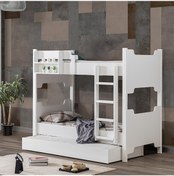 Resim Setaymobilya Mdf Profil Ranza, Avrasya Ayrılabilir Yavrulu Ranza, Beyaz 