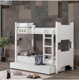 Resim Setaymobilya Mdf Profil Ranza, Avrasya Ayrılabilir Yavrulu Ranza, Beyaz 