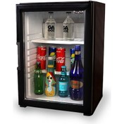 Resim ISM Sm-30 Eco Siyah Blok Kapı Otel Minibar Mini Buzdolabı Amonyaklı 30 litre 