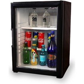 Resim ISM Sm-30 Eco Siyah Blok Kapı Otel Minibar Mini Buzdolabı Amonyaklı 30 litre 