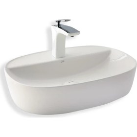 Resim Lena E-2111 Tezgah Üstü Porselen Lavabo 