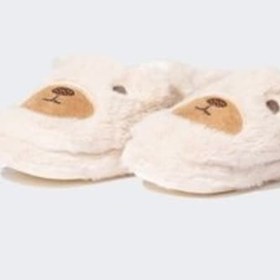 Resim Defacto Kız Çocuk Ayıcık Tebalı Pelüş Düz Taban Panduf D3442a824wnbg123 Bej 