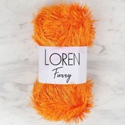 Resim Loren Furry Turuncu El Örgü İpi - RF103 - 34065 