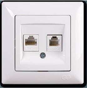 Resim Günsan Visage Beyaz Ikili Data Prizi Jaksiz - Çerçevesiz 